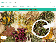 Tablet Screenshot of dragonherbarium.com